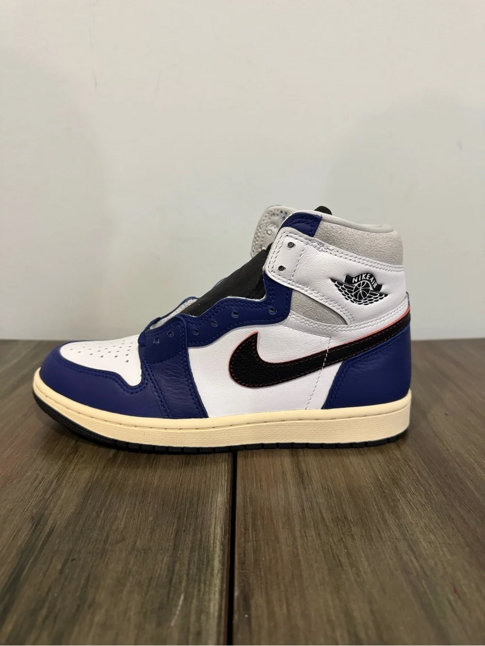 NIKE AIR JORDAN 1 RETRO HIGH OG RARE AIR DEEP ROYAL BLUE SHOES